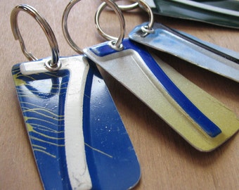 Number Seven License Tag Keychain