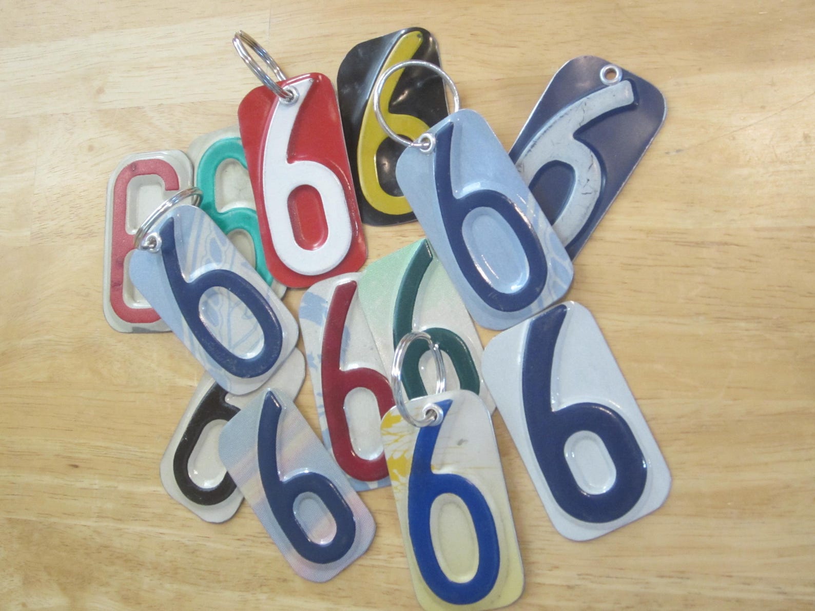 Number Six License Tag Keychain - Etsy