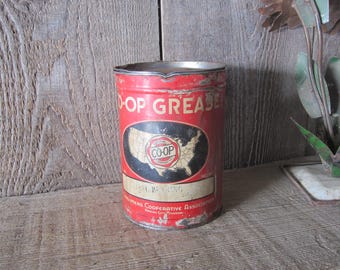 CO-OP Grease Can - Item No. 1027