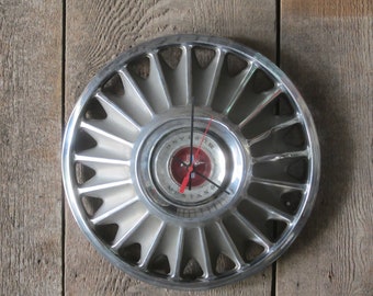 1967 Ford Mustang Hubcap Clock - Item No. 2827