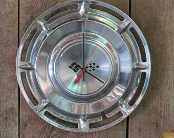 1960 Chevrolet Impala Hubcap Clock - Item No. 2825