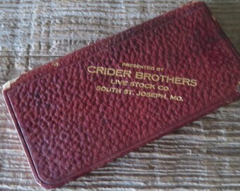 1912 Crider Brothers Livestock Co. Ledger - Item No. 697