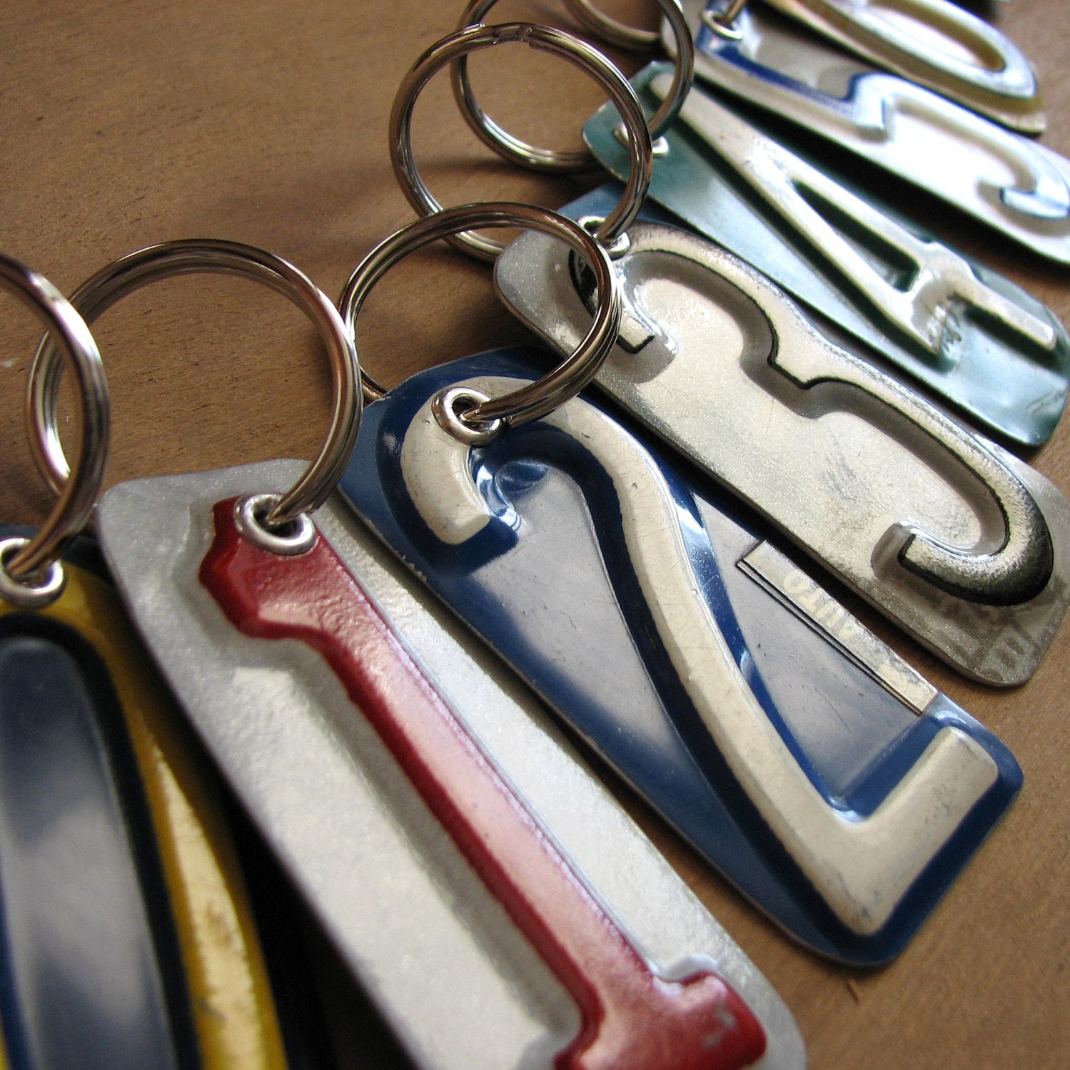 Number One License Tag Keychain - Etsy