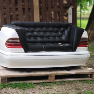 Sofa car , furniture mercedes, couch lightning industrial design