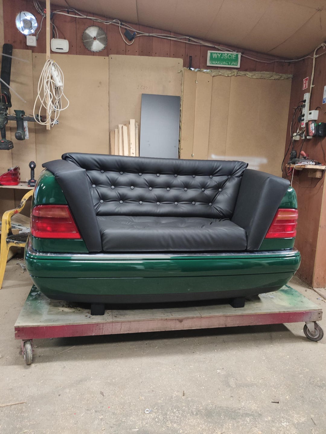 Merdeces Couch Sofa Car , Furniture Mercedes, Couch Lightning Industrial Design, Green ...