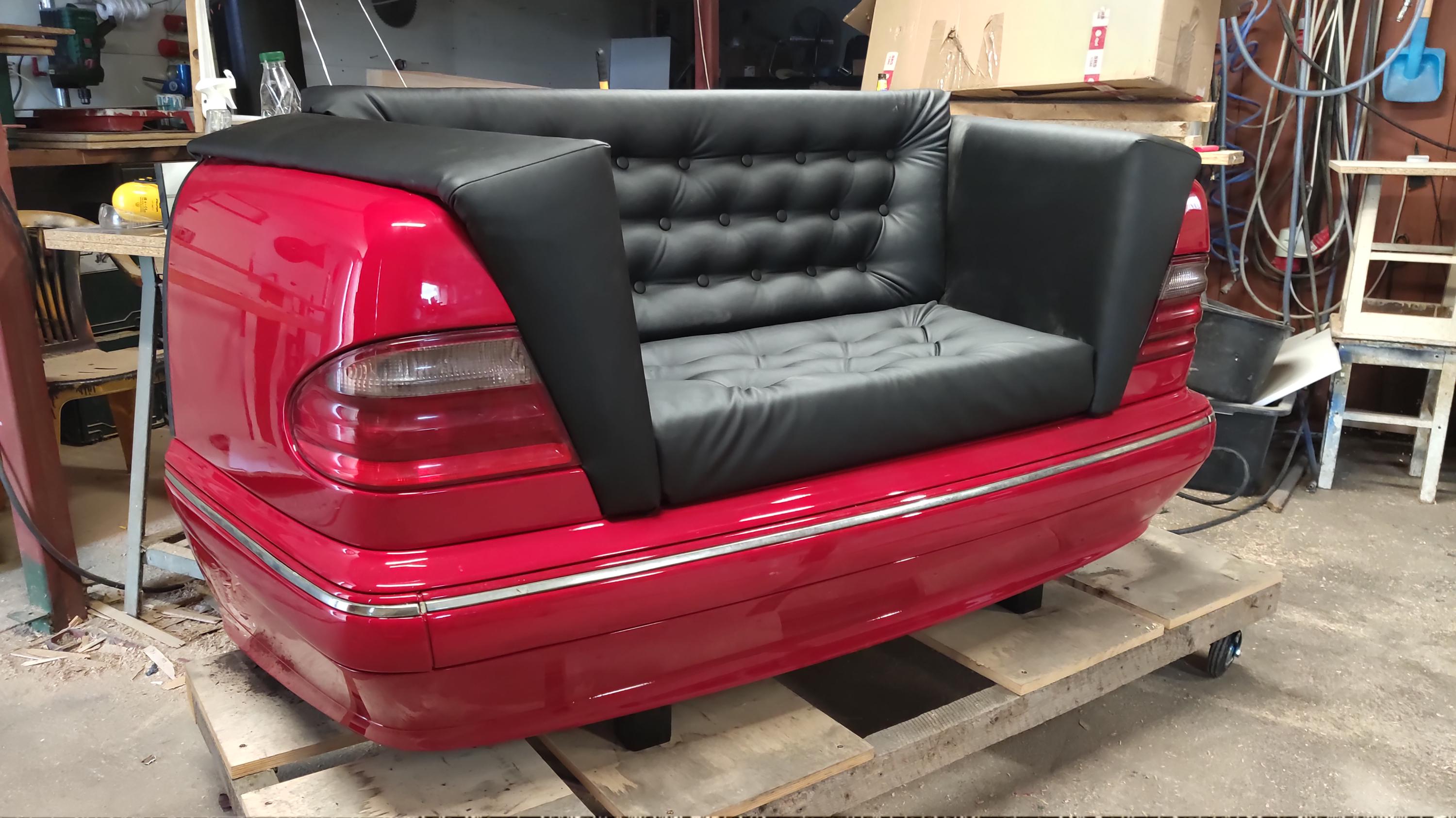Merdeces Couch Sofa Car , Furniture Mercedes, Couch Lightning Industrial Design, Red ...