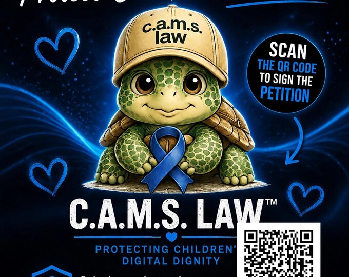 Cams Law Car Sticker | One Law One Voice Child Safety Decal | Advocacy Bumper Sticker Gift