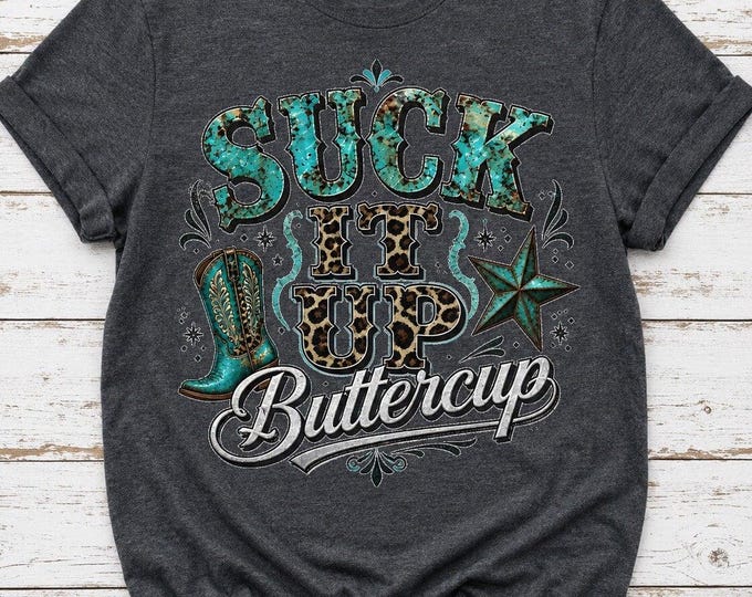 Western Turquoise Leopard T-Shirt | Cowgirl Country Graphic Tee
