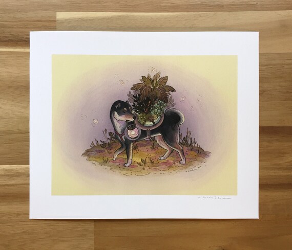 Black And Tan Shiba Inu Fine Art Print By Nicole Gustafsson