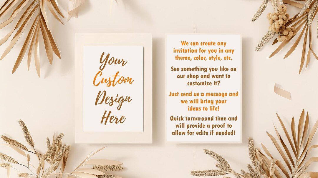 Custom Party Invitation - Etsy