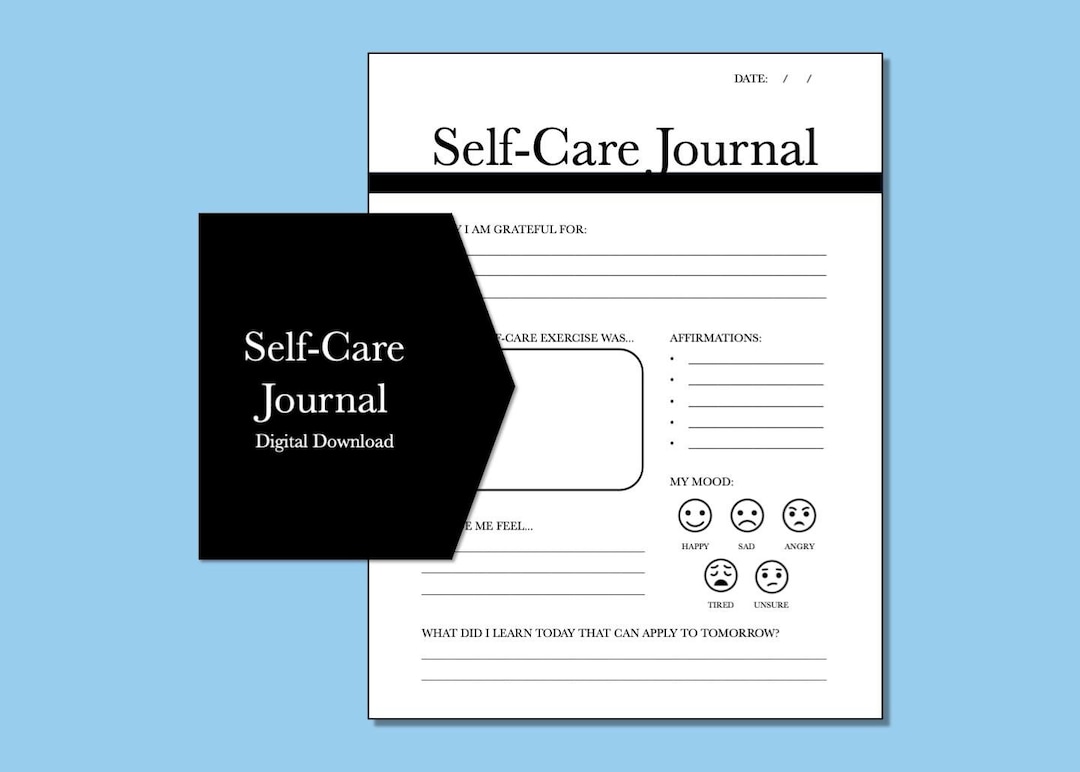 Selfcare Journal Template Etsy