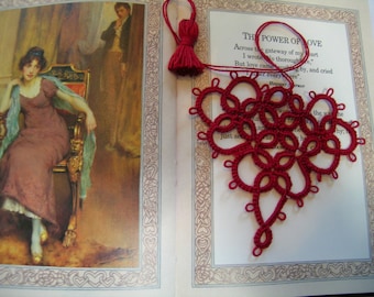 The Power of LOVE     Red Lace Tatting