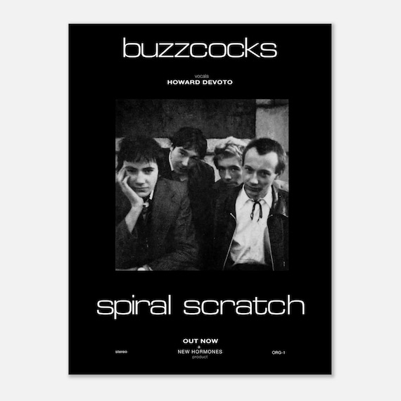 Buzzcocks Spiral Scratch EP Poster: 1979 Punk Rock Reprint - Etsy