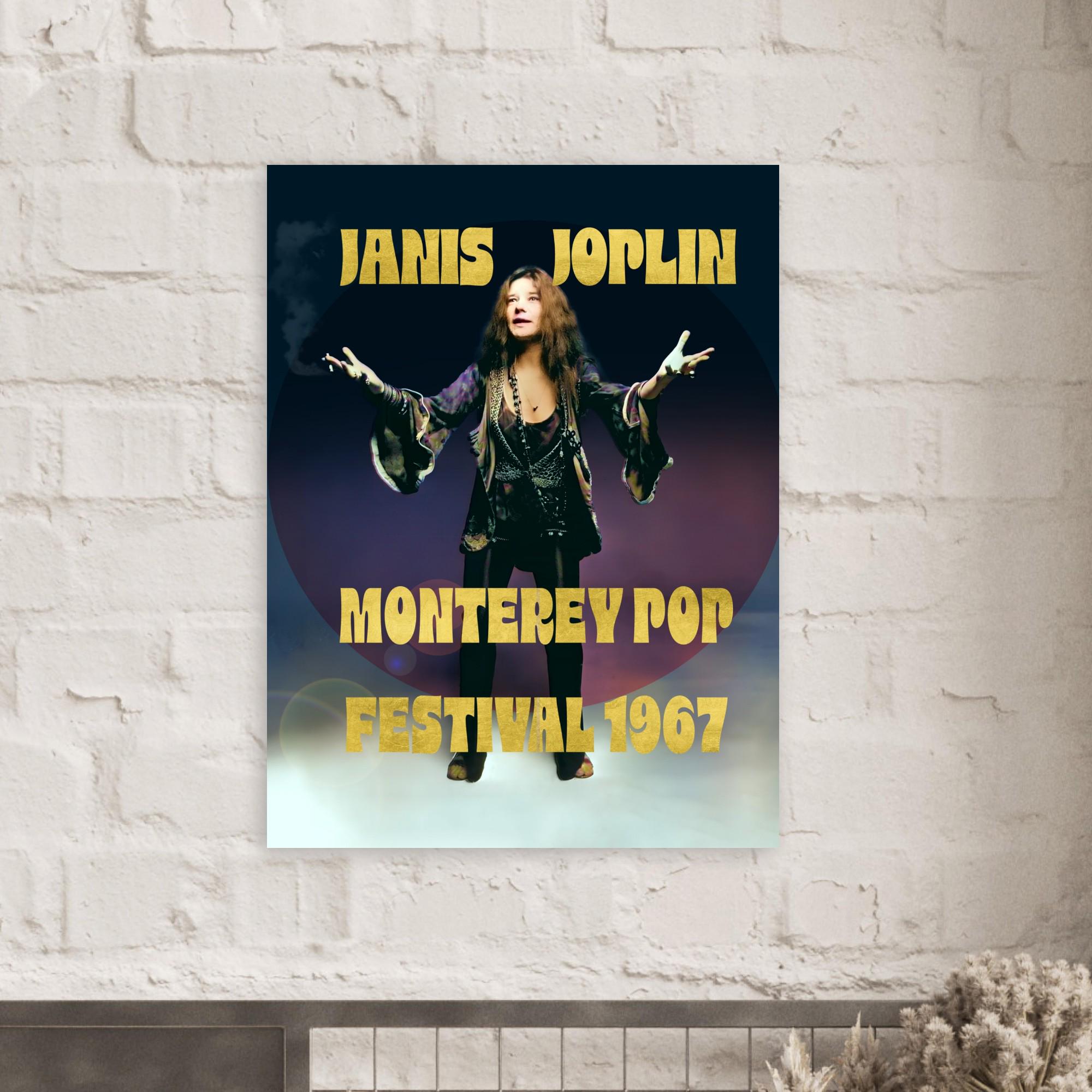 Janis Joplin Poster, Monterey Pop Festival 1967, Classic Matte Paper ...