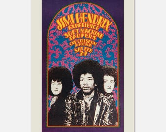 ジミ・ヘンドリックス・エクスペリエンス 1968 コンサートポスター