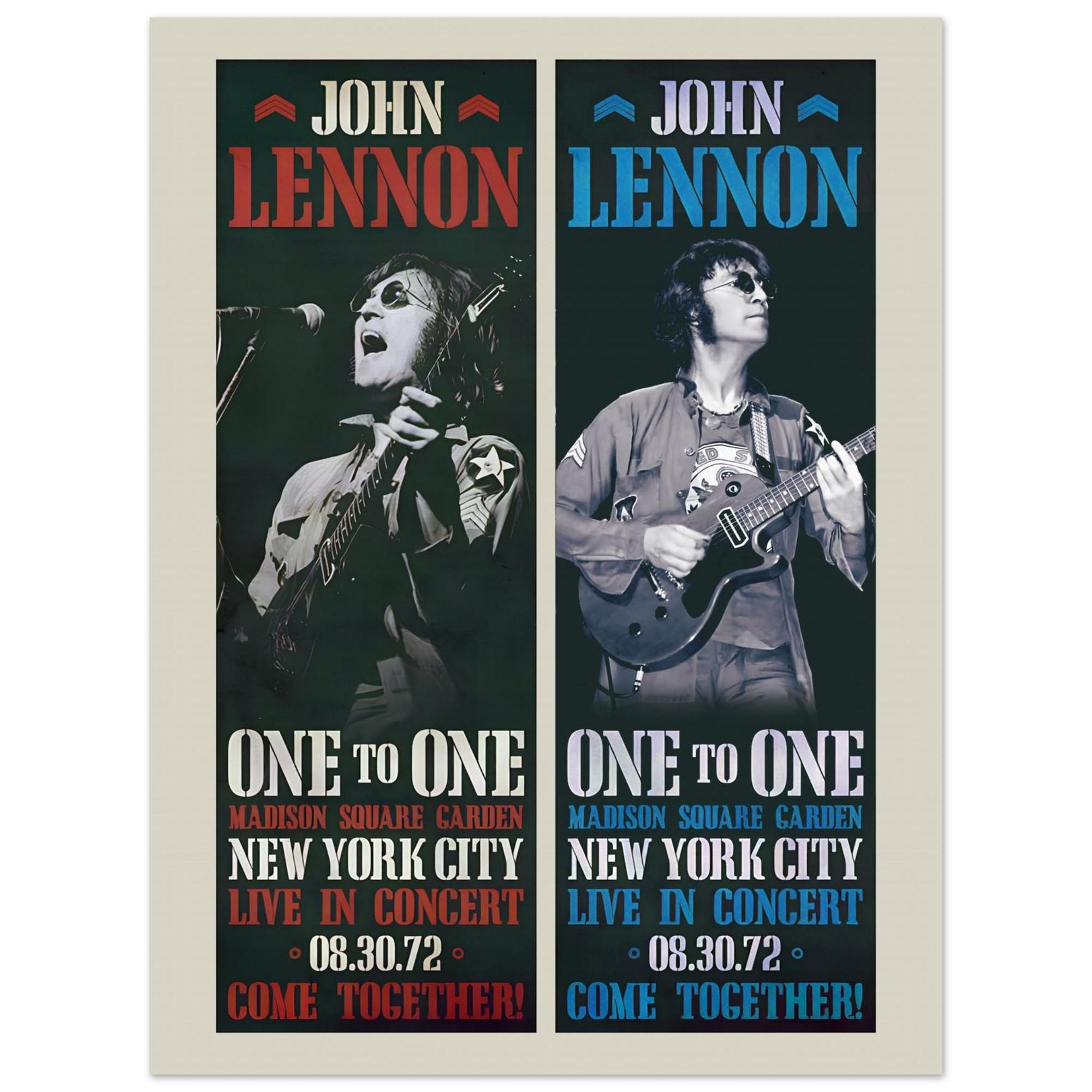 John Lennon Concert: One to One Gig 1972, New York, Semi-gloss