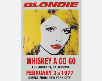 Blondie Poster: Whisky a Go Go 1977 Concert Print