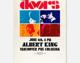 The Doors 1970 Vancouver Concert Poster: Vintage Rock Music Art