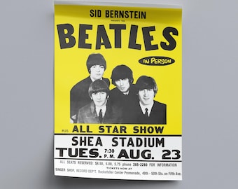 DIGITAL PRINTABLE FILE Only*** the Beatles Ticket Stub Artwork