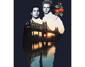 Simon & Garfunkel Poster: Columbia Records 1968 Reprint Promo Poster | Vintage Folk Rock Music Memorabili