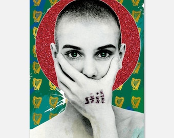 Sinead O'Connor Art Print: Retro BoHo Pop Wall Art