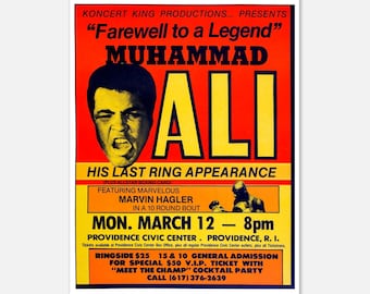 Rumble In The Jungle Muhammad Ali George Foreman Fight Poster Original