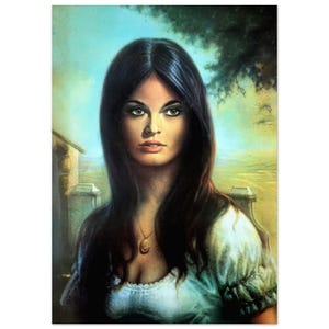 Impresión de Maria de J. H. Lynch, arte de mediados de siglo, decoración retro, época de Tretchikoff. Póster de papel semibrillante.