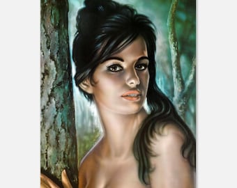 J H Lynch Tina, Tretchikoff Era. Collectable Vintage Art Print.