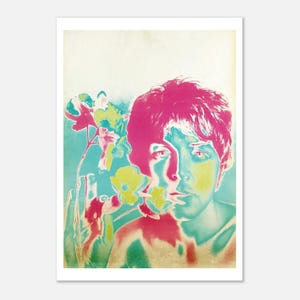 Póster de Paul McCartney de los Beatles, reproducción de Richard Avedon (1967), póster clásico de papel mate BoHo BoHo
