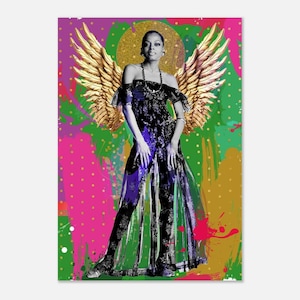 Impresión icónica de Diana Ross, The Supremes, impresión de arte pop, póster de papel semibrillante clásico bohemio