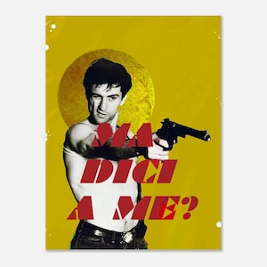 Robert De Niro, Taxi Driver Movie Print, Travis Bickle italiano, You Talkin to Me, Poster carta semi-lucida