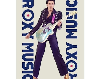 Roxy Music, Bryan Ferry 1970s Poster, Semi-Glossy Paper Poster