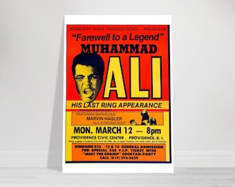 Muhammad Ali Farewell to a Legend Poster: Reprint 1979