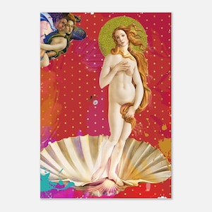 Stampa di street art di Botticelli, Nascita di Venere, poster BoHo Classic su carta semilucida