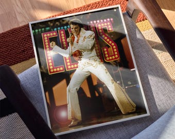 エルヴィス・プレスリーのコンサートポスター：アロハ・フロム・ハワイ