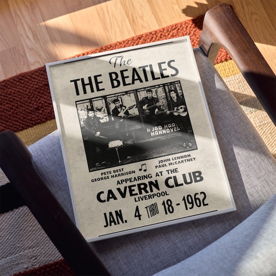 Vintage Beatles Poster: 1962 Cavern Club Concert Art Print - Etsy