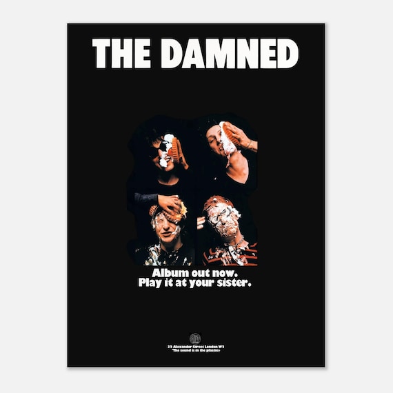The Damned Poster: Punk Rock Album Art Reprint - Etsy