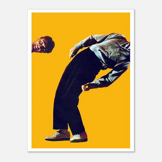 Talking Heads Poster: David Byrne, Vintage New Wave Music Poster