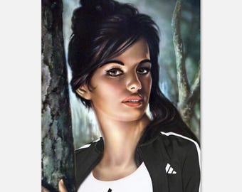 Impressão de arte moderna de Tina: arte de parede kitsch vintage alterada