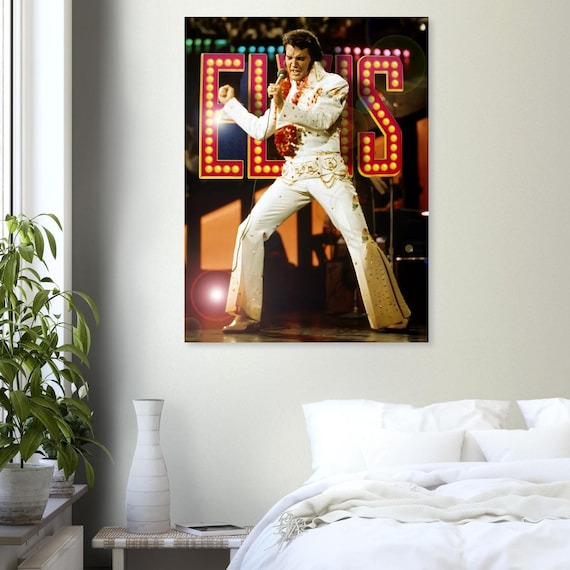 エルヴィス・プレスリーのコンサートポスター：アロハ・フロム・ハワイ