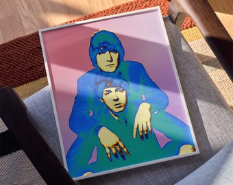 ビートルズ • 1967年のサイケデリックなポートレートの前後 • 24x36