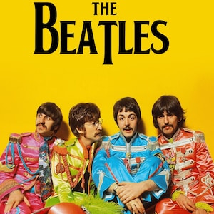 The Beatles Yellow Sergeant Pepper Promo-Poster, digital koloriert und verbessert (digitaler Download)