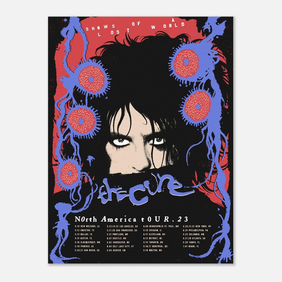 The Cure, Shows of A Lost World Tour Poster, Semi-glossy Print
