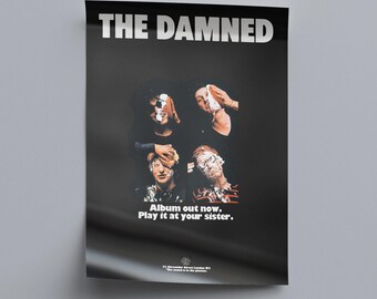 ザ・ダムド・ポスター：パンクロック・アルバムアート復刻版 - Etsy 日本