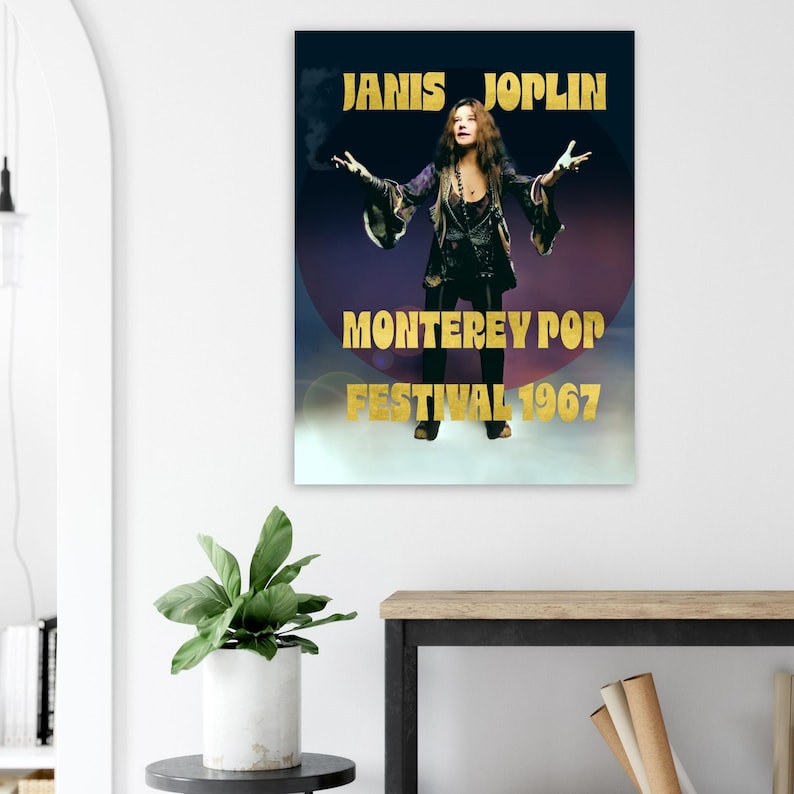 Janis Joplin Poster, Monterey Pop Festival 1967, Classic Matte Paper ...
