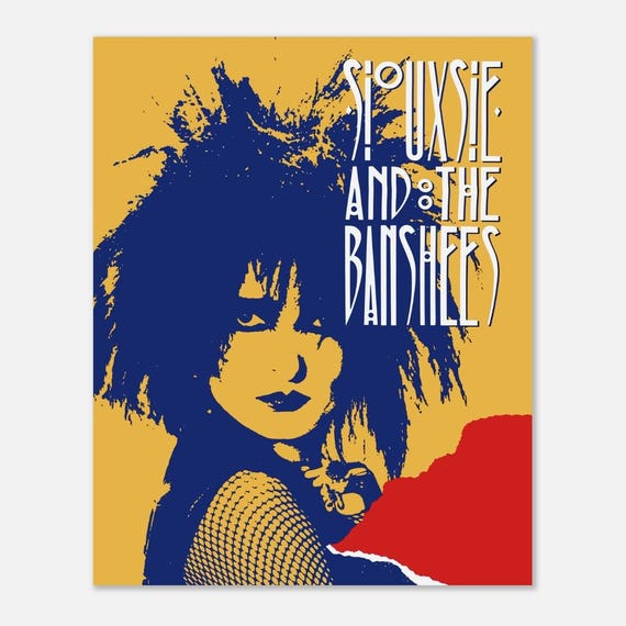 Siouxsie & the Banshees Poster: Vintage 1983 Post Punk Art Print