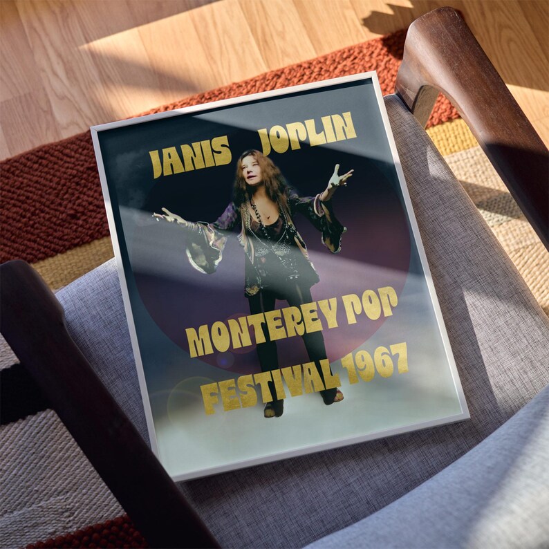 Janis Joplin Poster, Monterey Pop Festival 1967, Classic Matte Paper ...