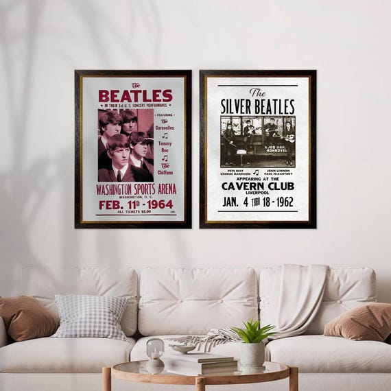 THE BEATLES ポスター シルバー メタリック THE BEATLES ポスター