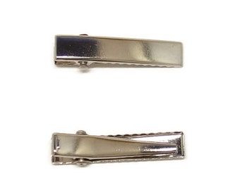 100 Flat Top Narrow Alligator Clip with Teeth - Small