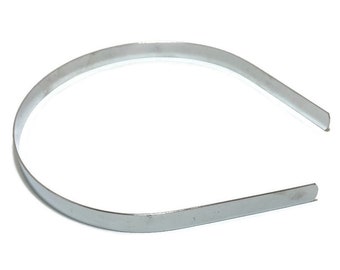 50 Metal Headband Blanks - 10mm (3/8 inch) Straight End